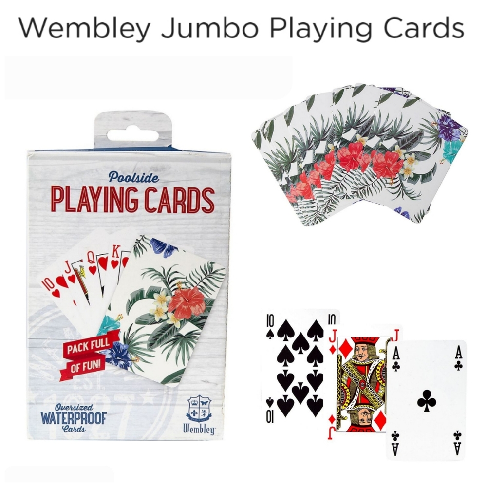 👀50% OFF🃏 NWT‼️ Wembley brand Deck of GIANT Playing Cards